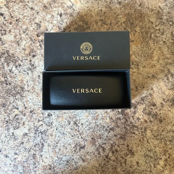 Versace Black Sunglasses with Gold Accent